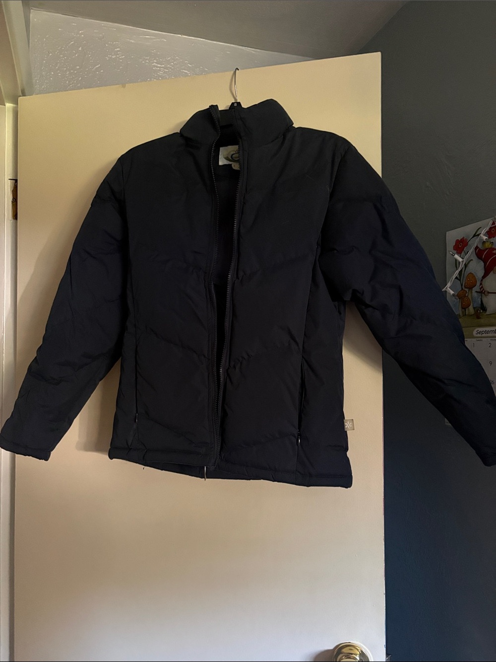 Dark Navy Blue Puffer Jacket